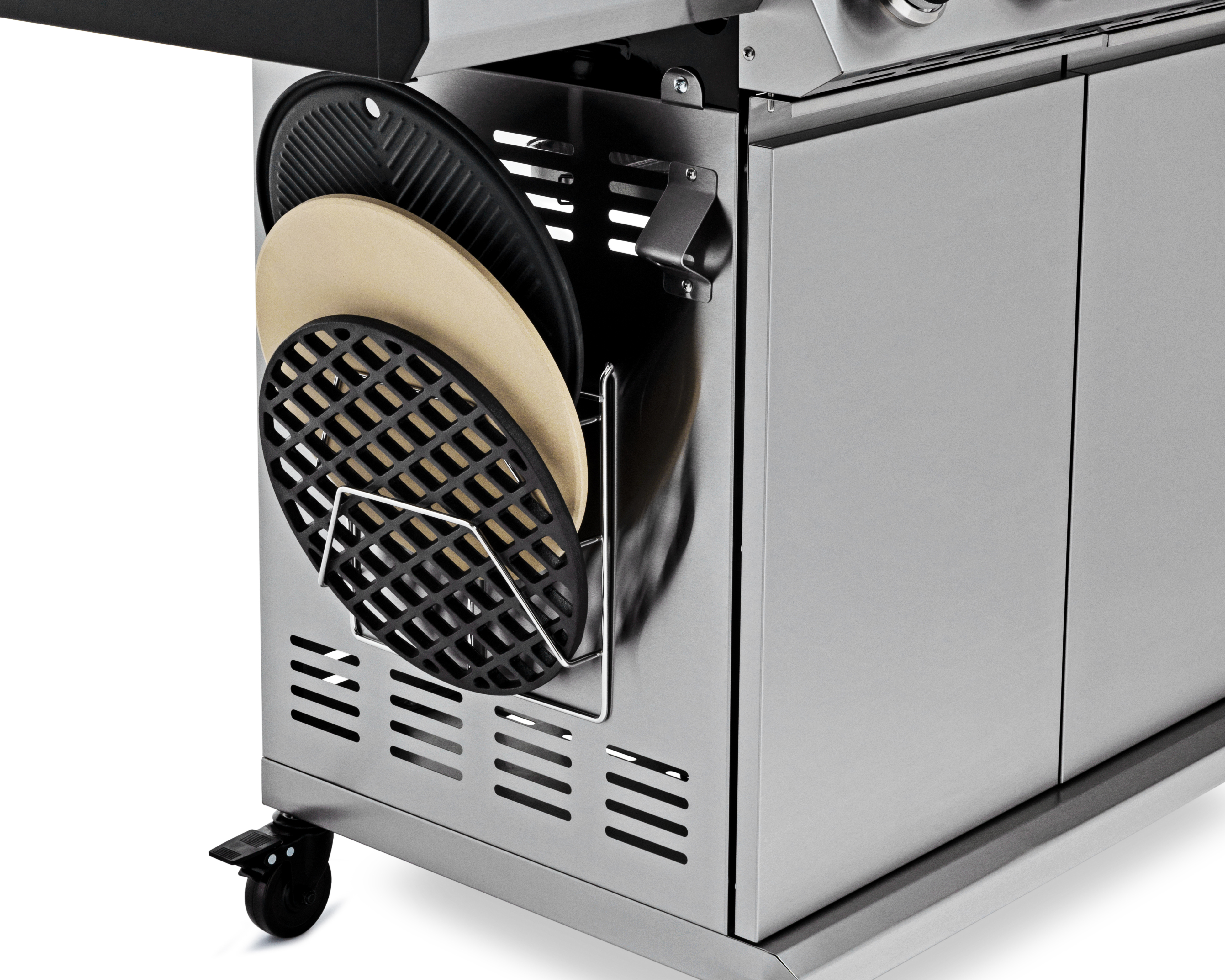 Gasgrill Grandstate Eagle Grillwagen | Flaschenöffner und Zubehörhalter außen | theBBQshop.de