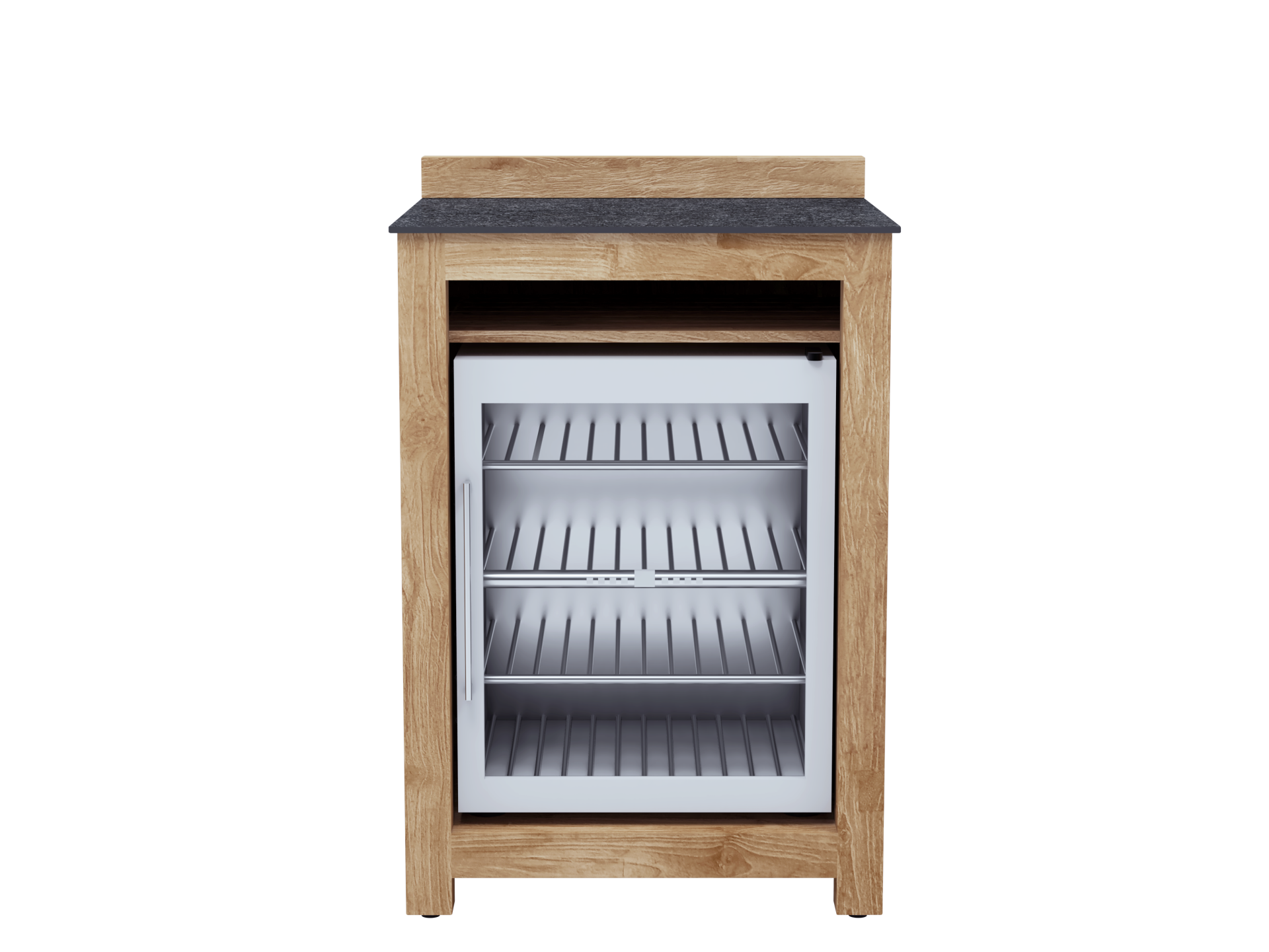 Kühlschrank Unterschrank Teak Outdoor Küche