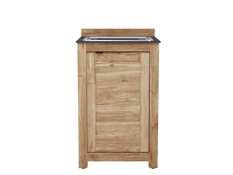 Unterschrank Teak mit Spüle Outdoor Küche