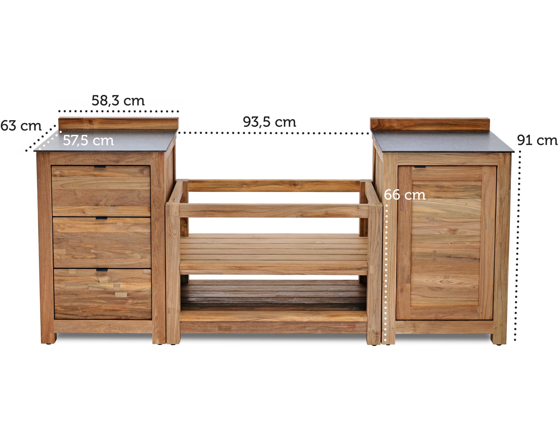 Outdoor Grill Küche inkl. Built-In Grill Merlin 641