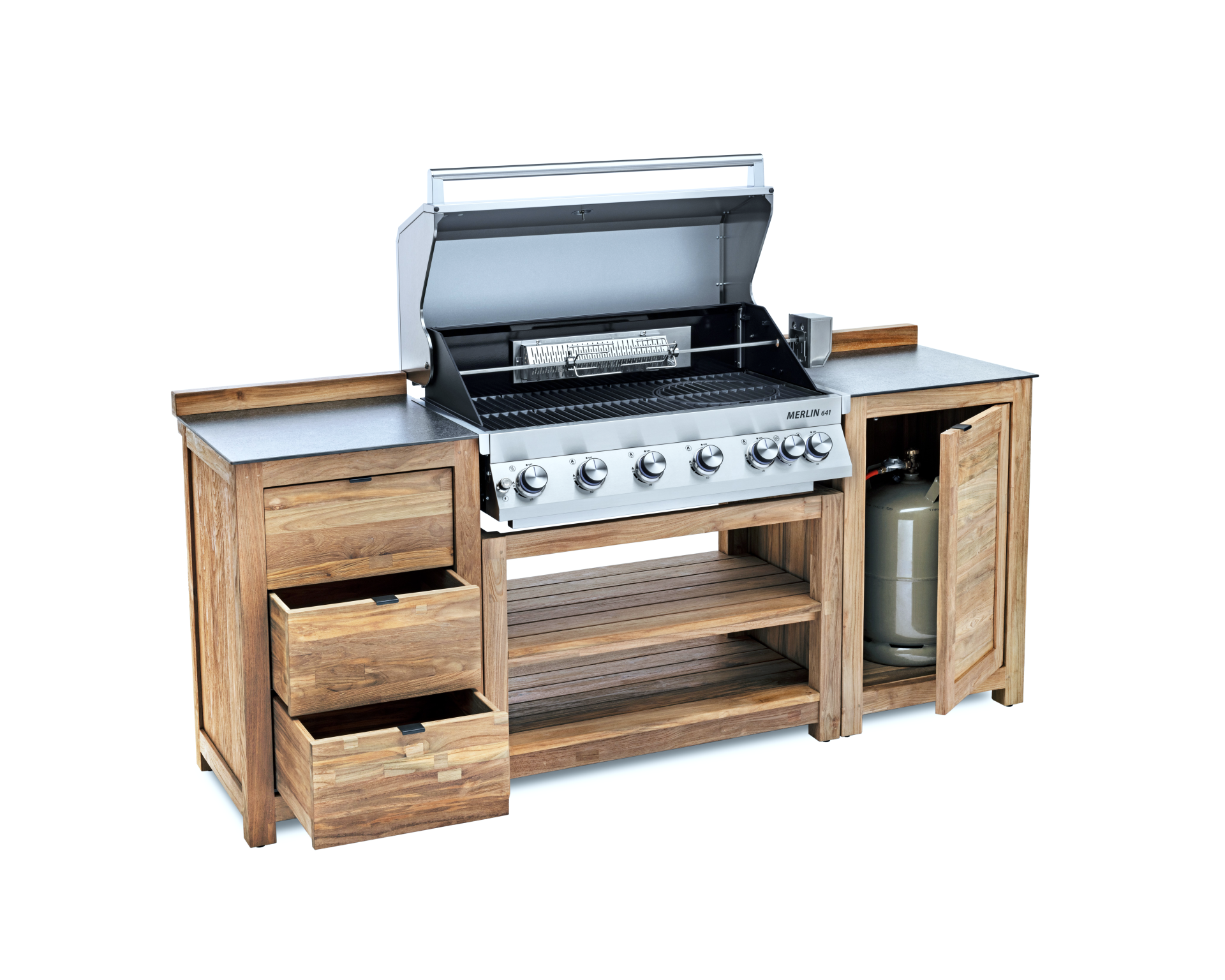 Outdoor Grill Küche inkl. Built-In Grill Merlin 641