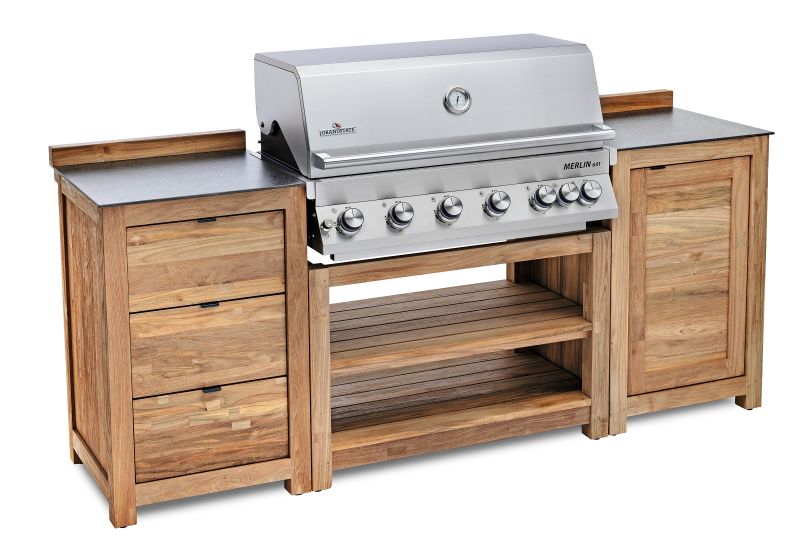 Outdoor Grill Küche inkl. Built-In Grill Merlin 641