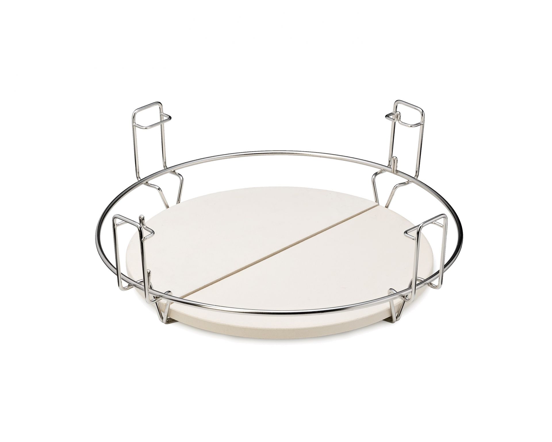 Geteilter Deflektorstein für Kamado Grill 24" mit Halterung