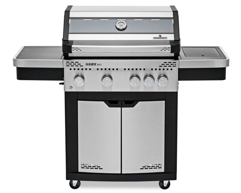 Gasgrill Grandstate Hawk 4-Brenner mit Seitenbrenner | theBBQshop.de