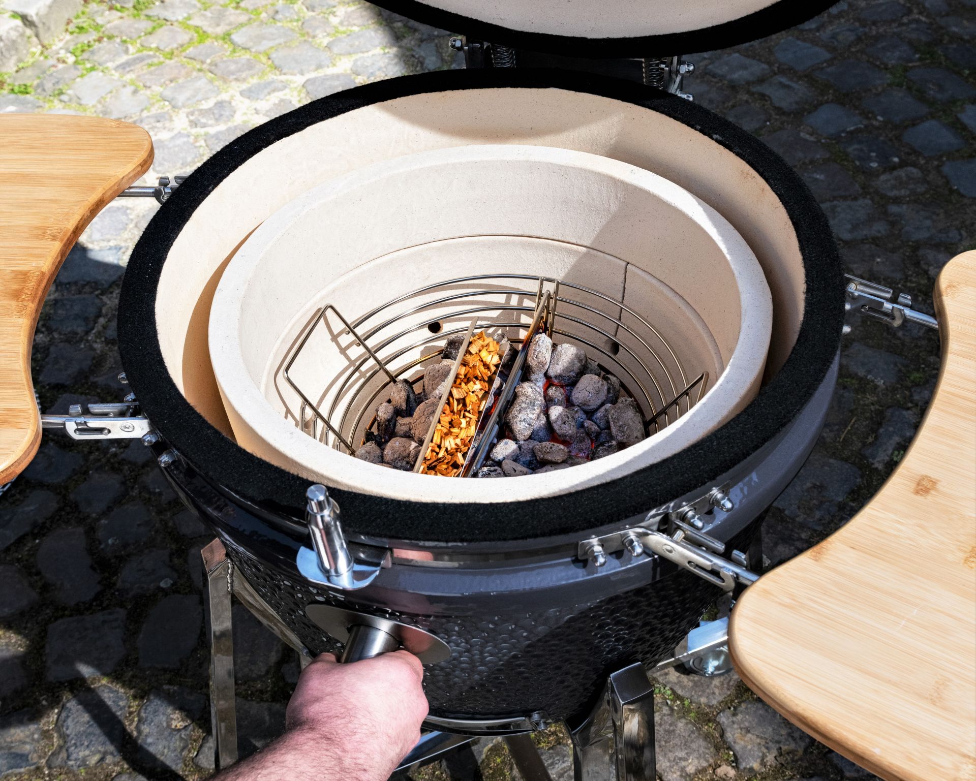 Kohlekorb für Kamado 22