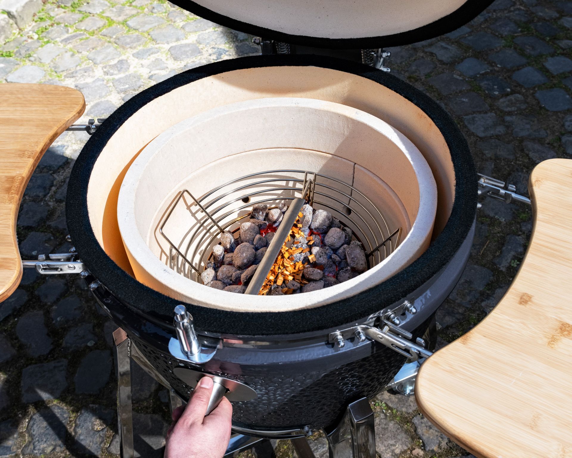 Kohlekorb für Kamado 22